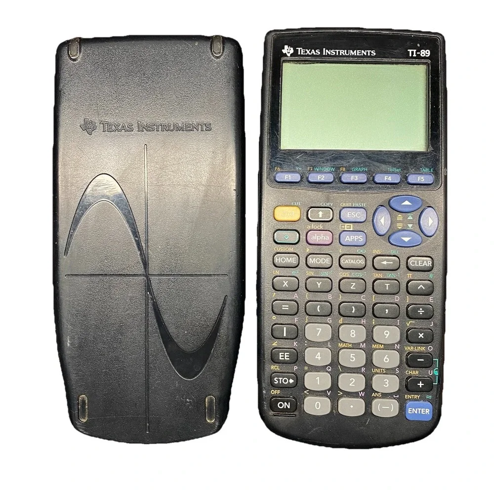Texas Instruments TI-89 Graphing Calculator CAS VTG 90s School Engineer Working